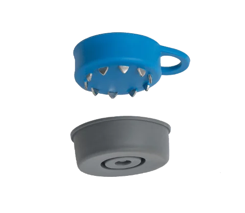 pop on ice boot with grey cover